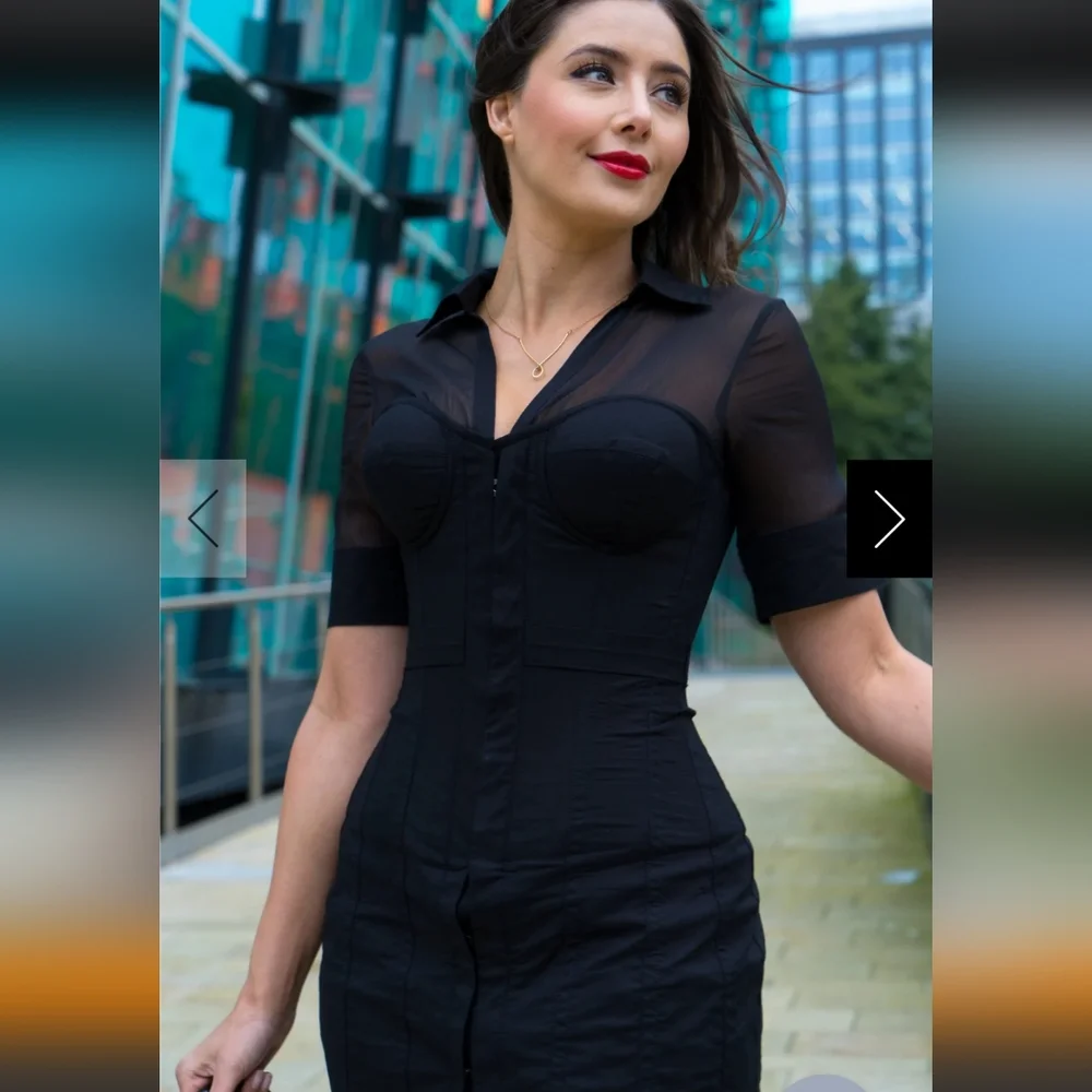 NWT Black Corset Dress - Picture 1 of 15